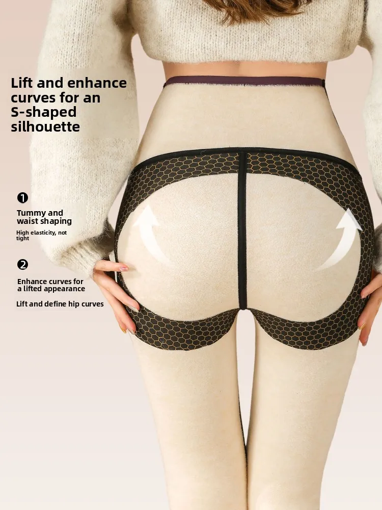 Bla thiened fce calças de yoga femininas outono inverno cintura alta calças compridas emagrecimento efeito visual não volumoso gelo neve danny