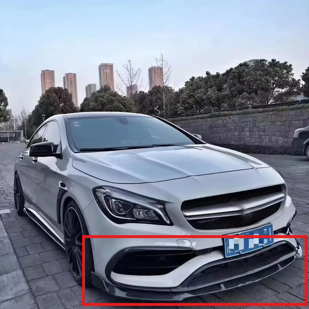 

ForMercedesBenz CLA45 CLA180 CLA220 CLA250 W117 Front Bumper Lip Carbon Fiber Front Lip