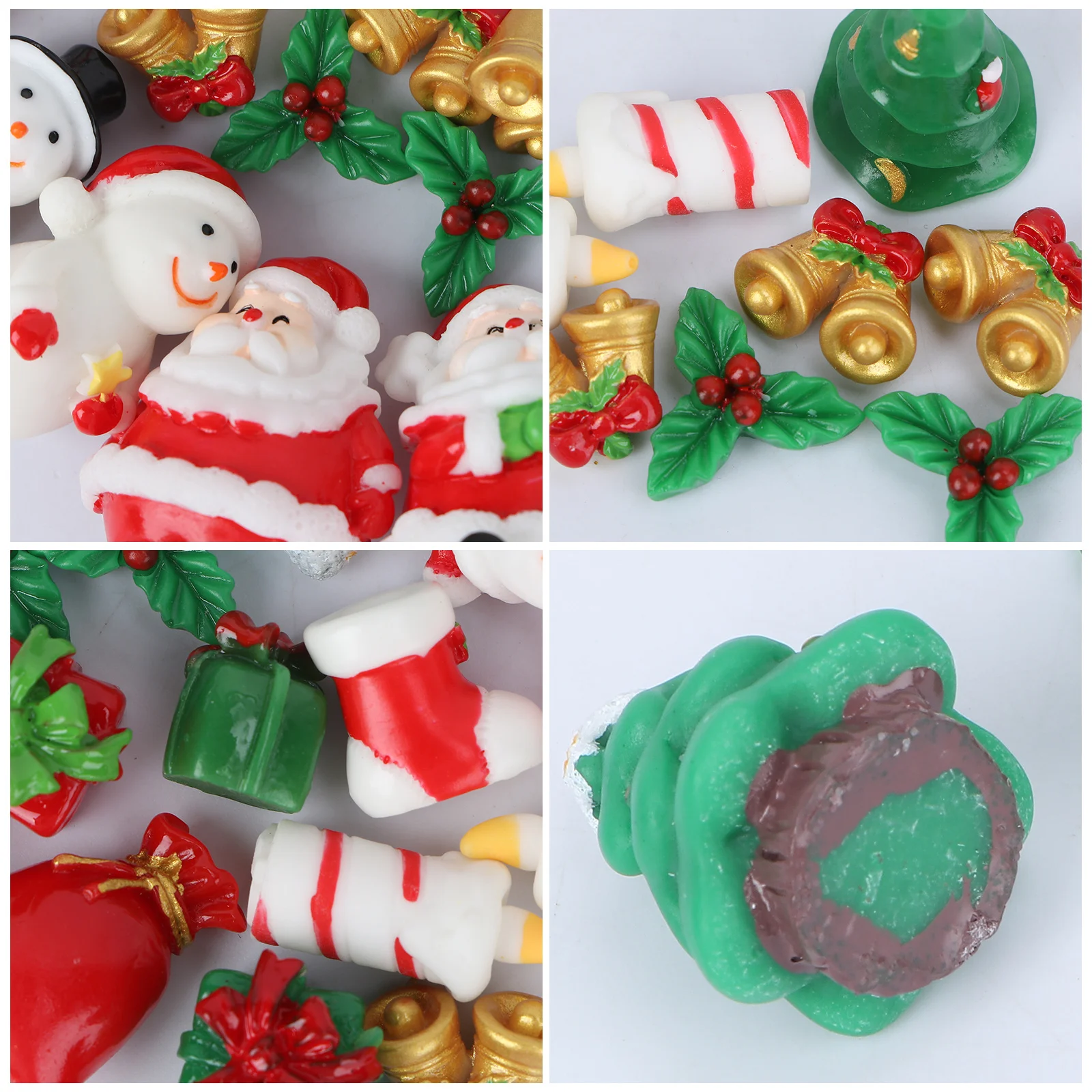 

23 pcs Snowman Train Christmas Resin Ornament Mini Landscape Accessory For Micro Garden Decor Fairy World Diy Party Holiday