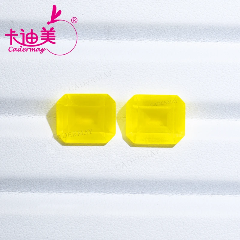 

Желтый гранат YAG (иттрий-алюминиевый гранат) с включениями, выращенный в лаборатории, для изготовления ювелирных изделий и DIY-проектов