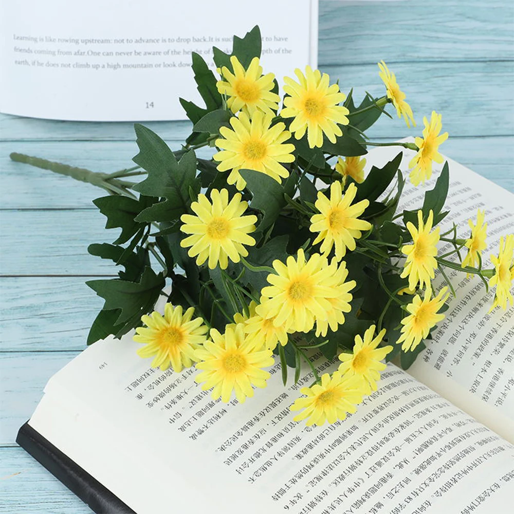 

5pcs Artificial Flowers Artificial Plants Home Wedding Room Office Indoor Decor DIY Fake Flowers Party Home Decor