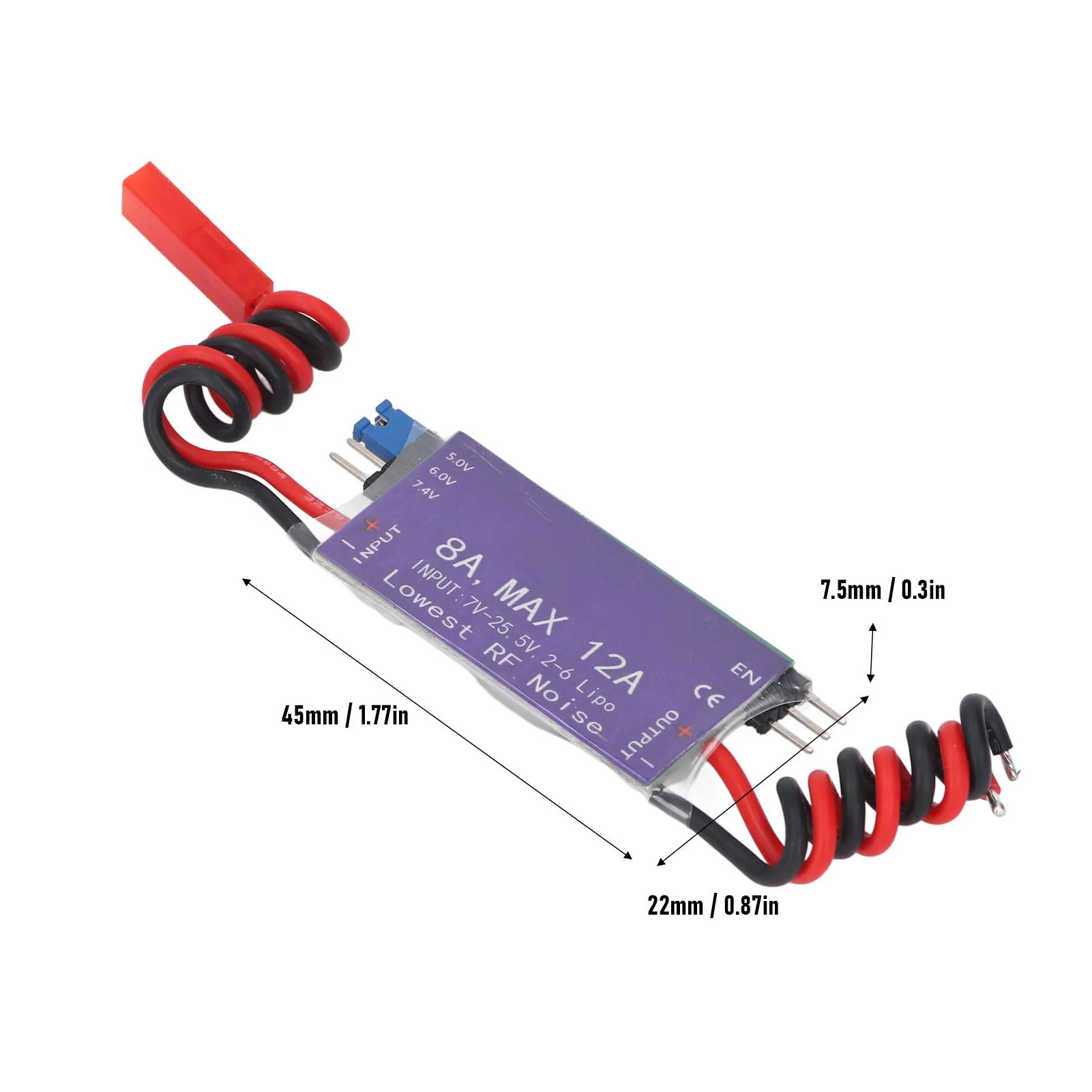 UBEC Voltage Regulator Module Reverse Polarity Safety Anti Interference Multi Safety Voltage Regulator Board for RC Helicopter