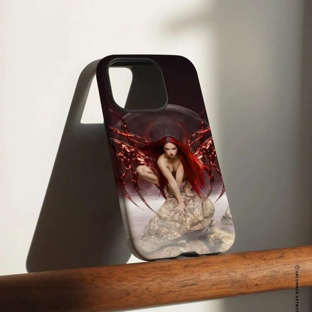 L-Lola Indigo nave dragón funda de teléfono para iPhone 17 16 15 14 13 12 Pro Max Plus brillante HD carcasa dura líquida de doble capa