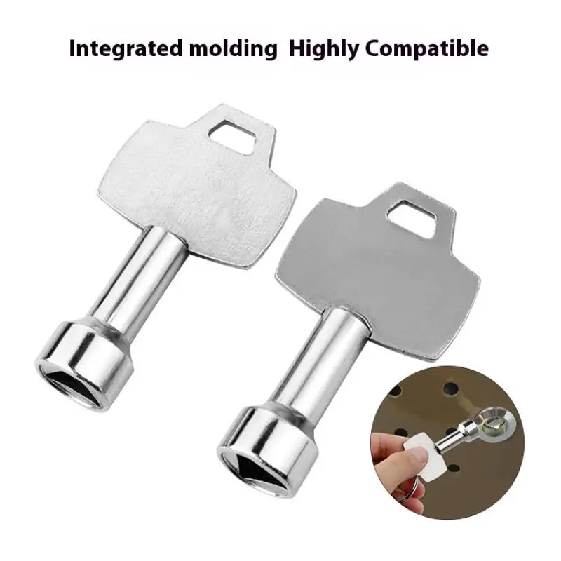 1/2/3/4Pcs Trash Can Key Utility Keys For Garbage MS705 Cam Lock Triangular Lock Triangle Cabinet Spanner Elevator Door