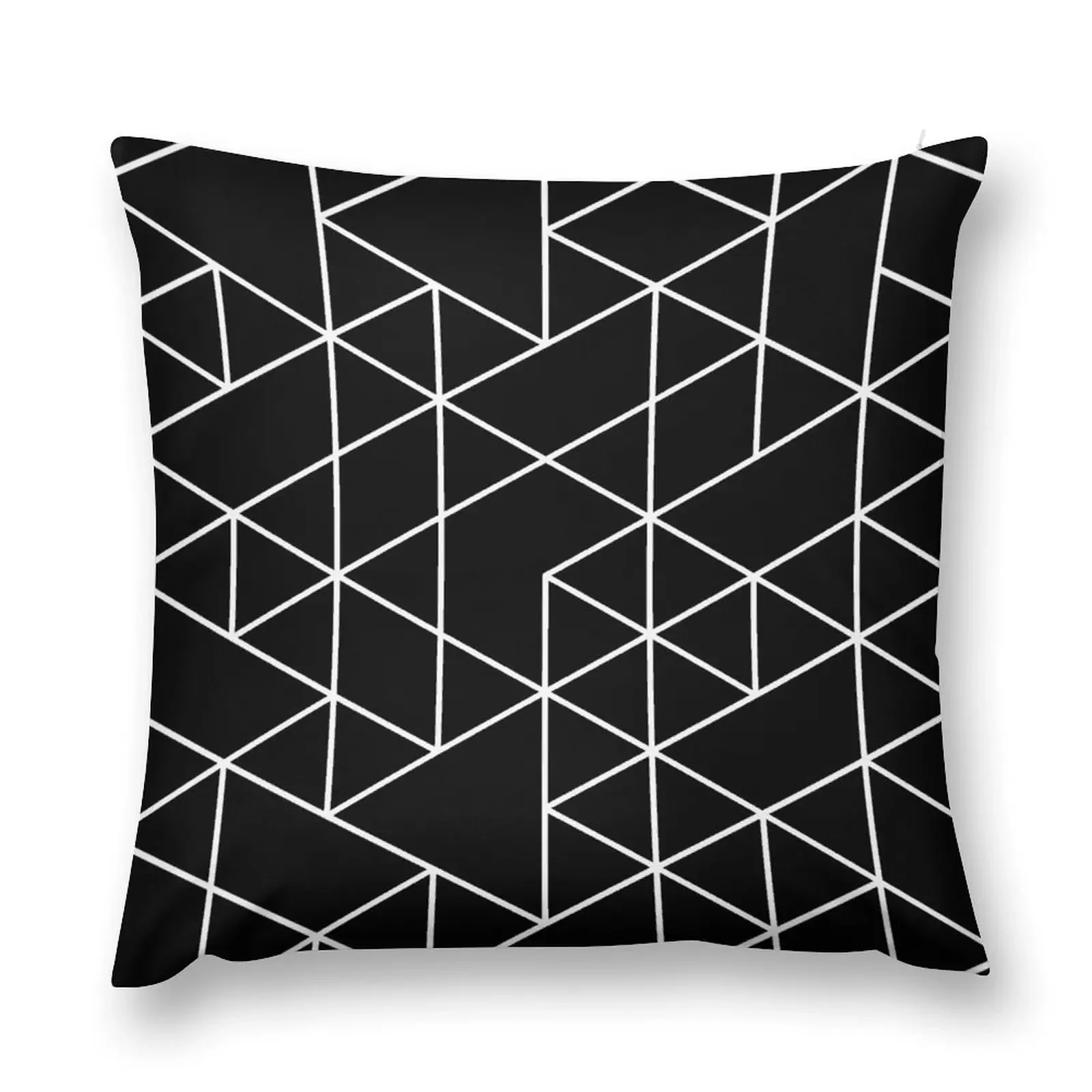 

triangles, white and black Throw Pillow Decorative Cushions For Luxury Sofa Cushions Cover pillow