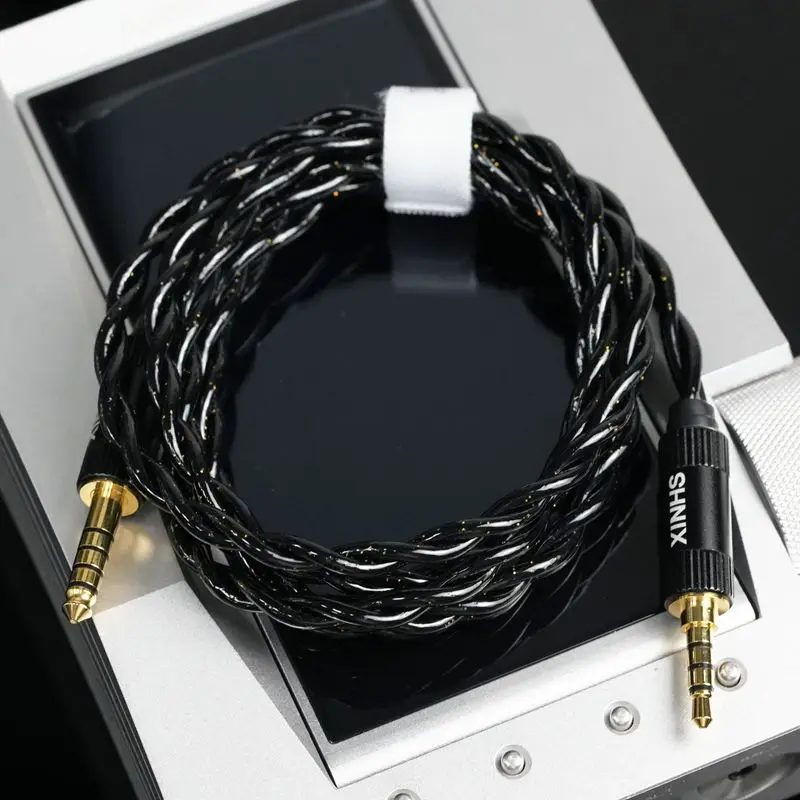 XINHS-124 4,4 mm symmetrisches auf 3,5 mm symmetrisches Audio-Verlängerungskabel mit 2-Meter-Adapter, geeignet für Audeze MM-100, Hifiman HE R9 – Detail 1