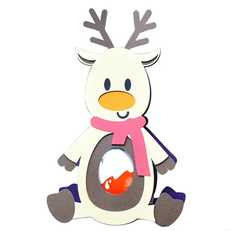 R66A Christmas Reindeer Chocolate Metal Cutting Dies stencil DIY อัลบั้มอัลบั้มการทำอัลบั้ม
