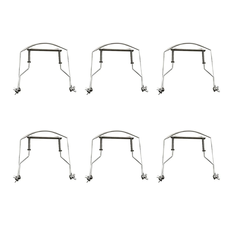 

Quality 6X Harmonica Neck Holder 10 Holes Blues Harp Mouth Organ Stand Harmonic Rack -Silver