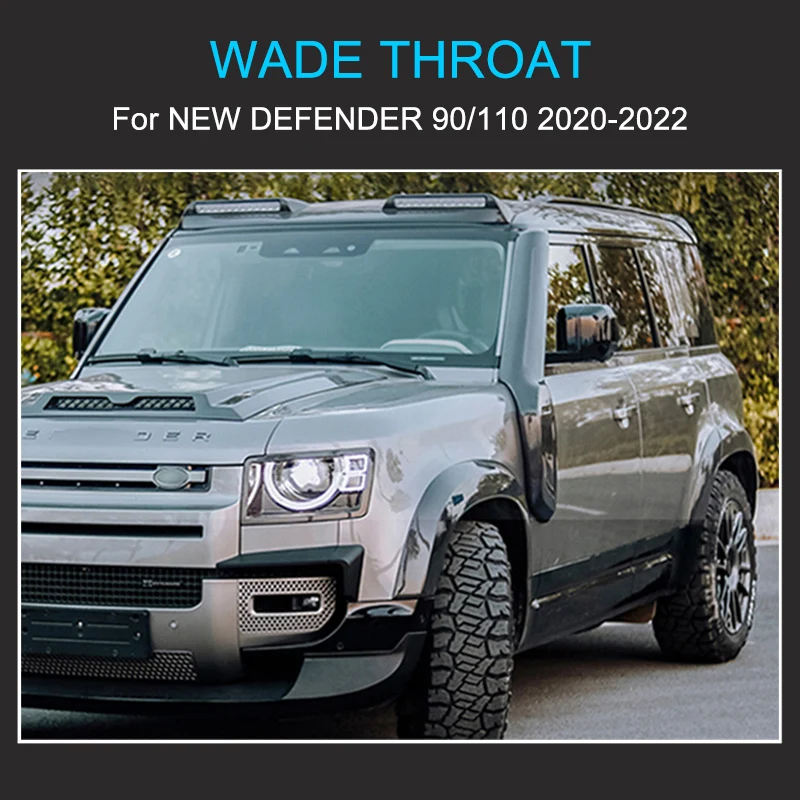 High level air inlet for Land Rover 90 110 2020-2025 High Quality Gloss Black Snokle Exterior Decoration Accessories