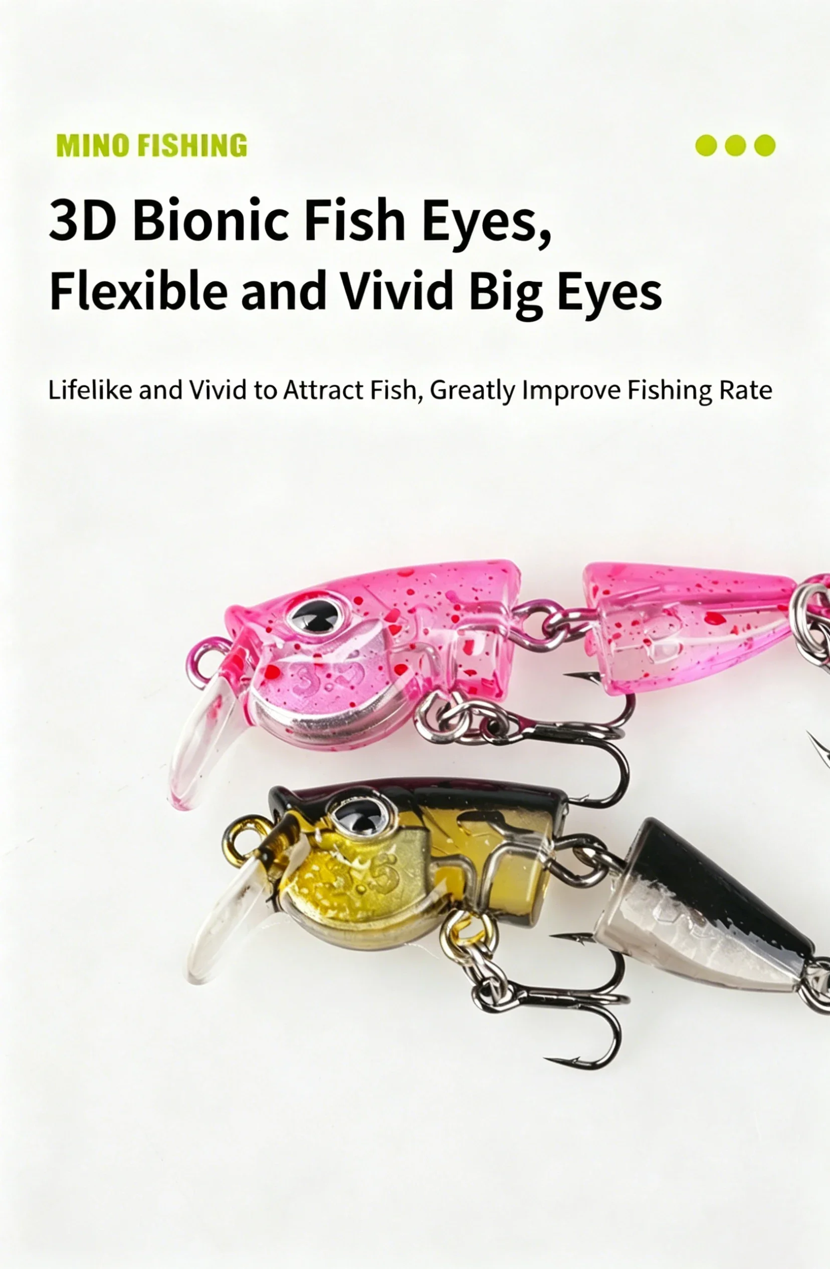 Ultraleichter Gelenk-Minnow-Köder 42mm Langsam Sinkend Natürlicher Schwimmköder 2,5g 3,5g für Bach- und Flussangeln Forellen Barsch Weißfisch Köder – Detail 12