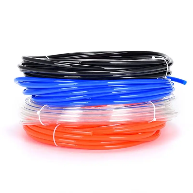 

AEE6-4PCS Meter PU Gas Air Hose Tubing Compressor Transparent Blue Red Black Polyurethane 6.5Mm Pneumatic Pipe Tube