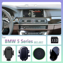 For BMW 5 Series 525i 530i 540i F10 F11 2011-2017 Car Phone Holder Wireless Charging Magnetic Phone Holder Car Magsafe Support