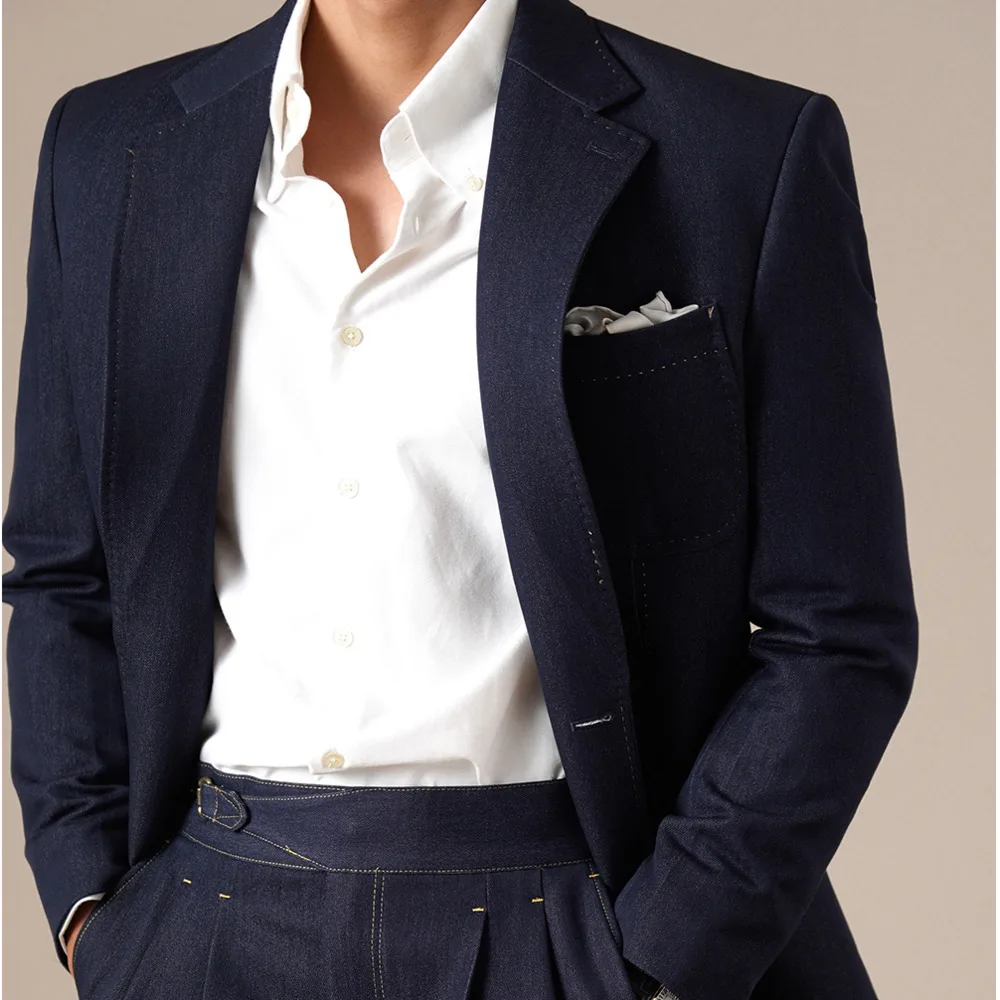 

Мужские костюмы Дизайнеры 2025 Мужской костюм Деловые смокинги Slim Fit Smoking Homme Mariage Trajes De Hombre Свадебный костюм жениха Мужской
