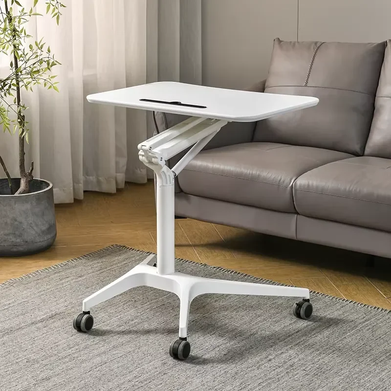Manual Height Adjustable Standing Desk Legs for Glass Top Table Lifting Frame Sit Stand Workstation Support Rack Heavy Duty