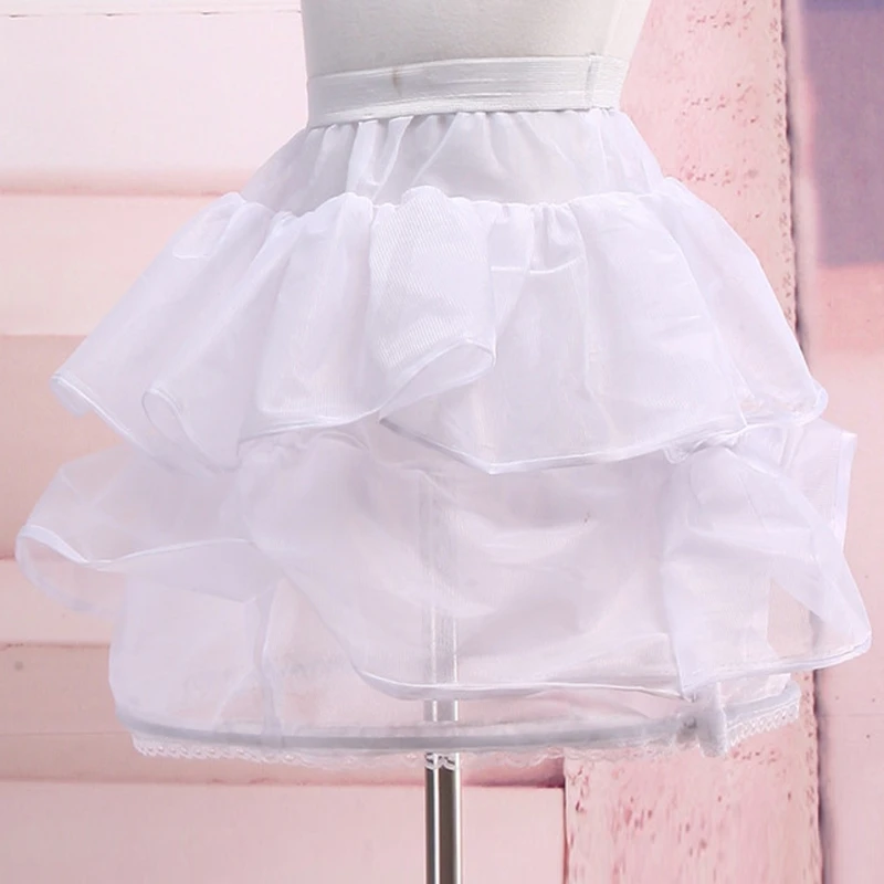 천사 소녀 Crinoline 버블 스커트 Bustle Underskirt 코스프레 웨딩 페티코트 소녀 후프 Crinoline 꽃 소녀 Crinoline