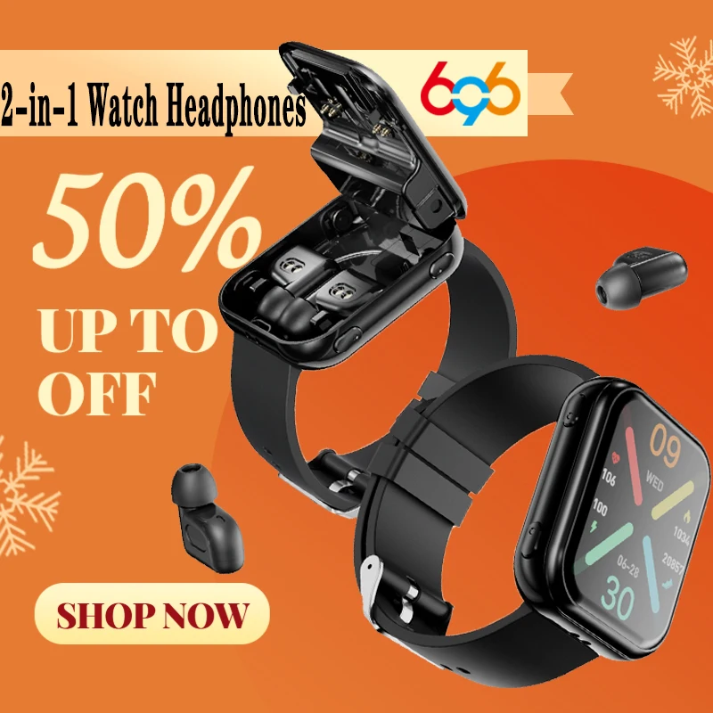 

2 En 1, оснащенные наушниками TWS, умные часы для мужчин и женщин, умные часы, водонепроницаемые, BT, вызов, музыка, мониторинг сердечного ритма, здоровья, спорт