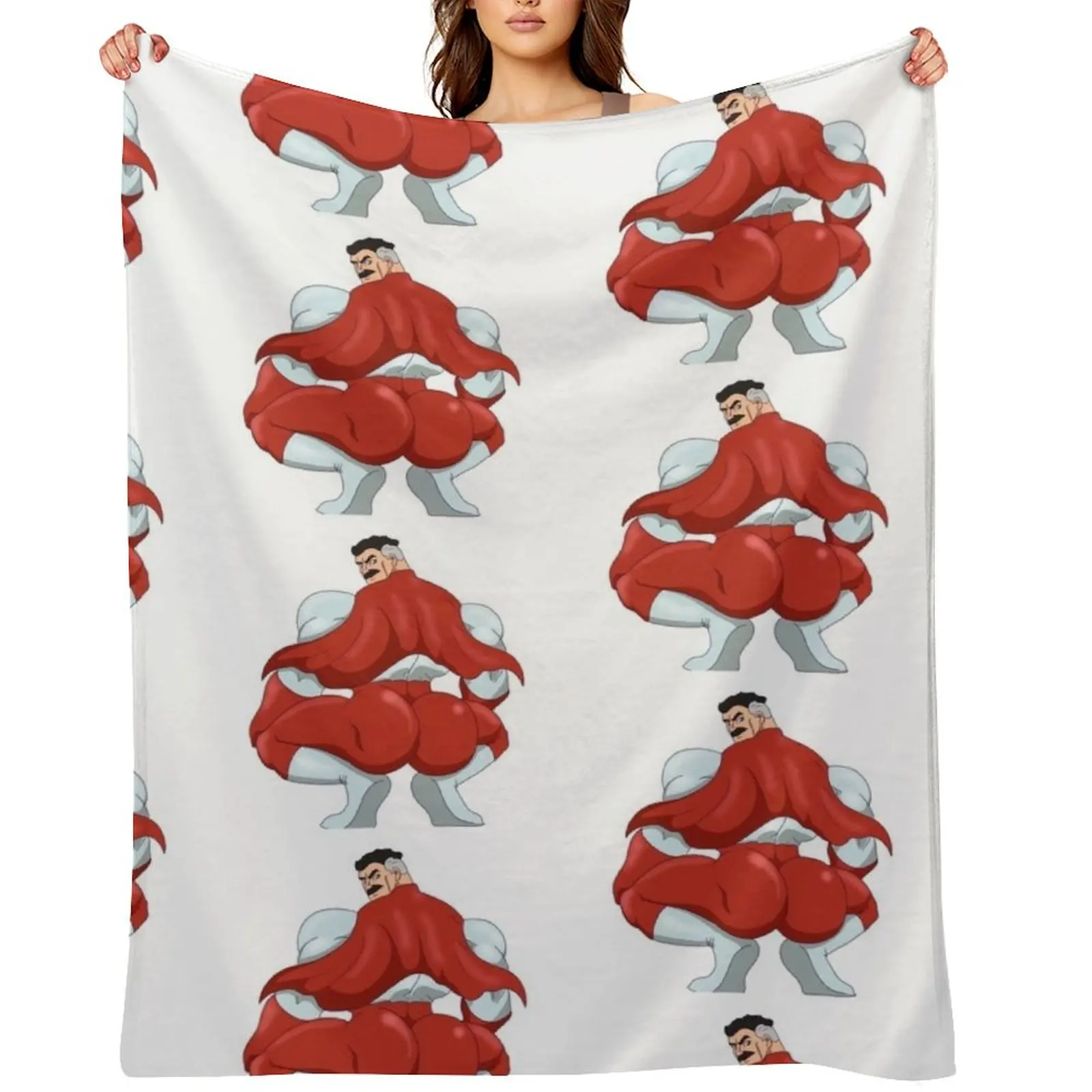 

Invincible think mark thicc booty Omni Man Throw Blanket Polar Quilt wednesday blankets and throws Blankets