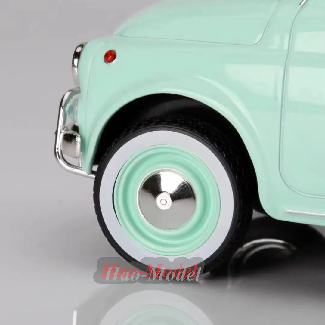 NOREV 1:18 For Fiat 500 L 1968 Alloy Metal Diecast Car Model Toys Boys Birthday Gifts Hobby Display Collection Simulation Green