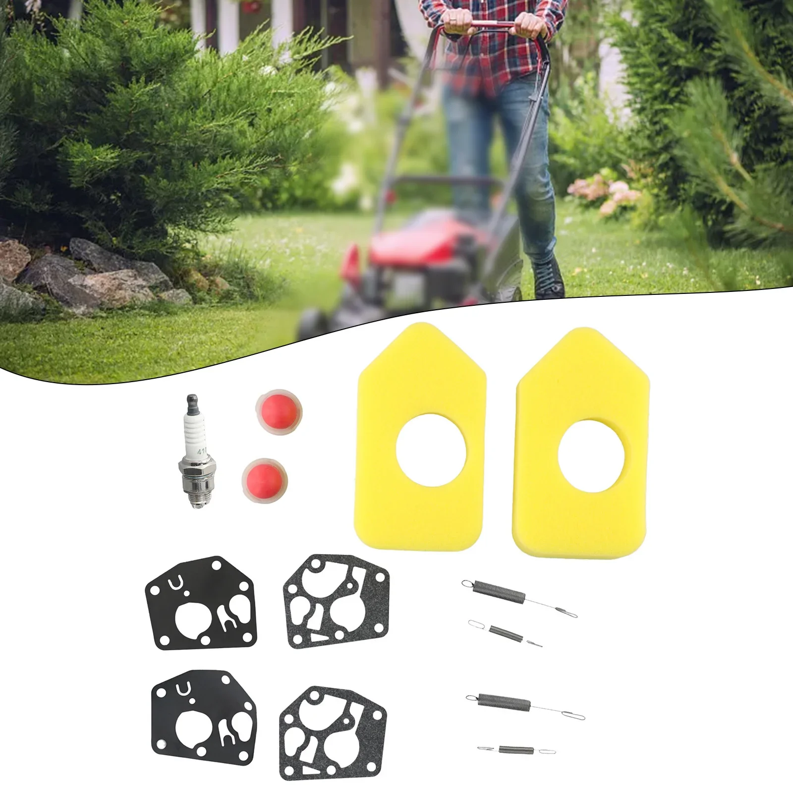 2 Set Lawn Mower Service Kit Suitable For Classic Sprint Engine Home DIY Garden Spare Parts Power Tool Replacement Accessories