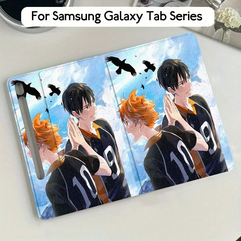 

Haikyu Popular Anime Cool Art For Samsung Galaxy Tab S9 S10 S6 S7 S8 FE Plus Lite Inch Foldable Cover Tablet Case