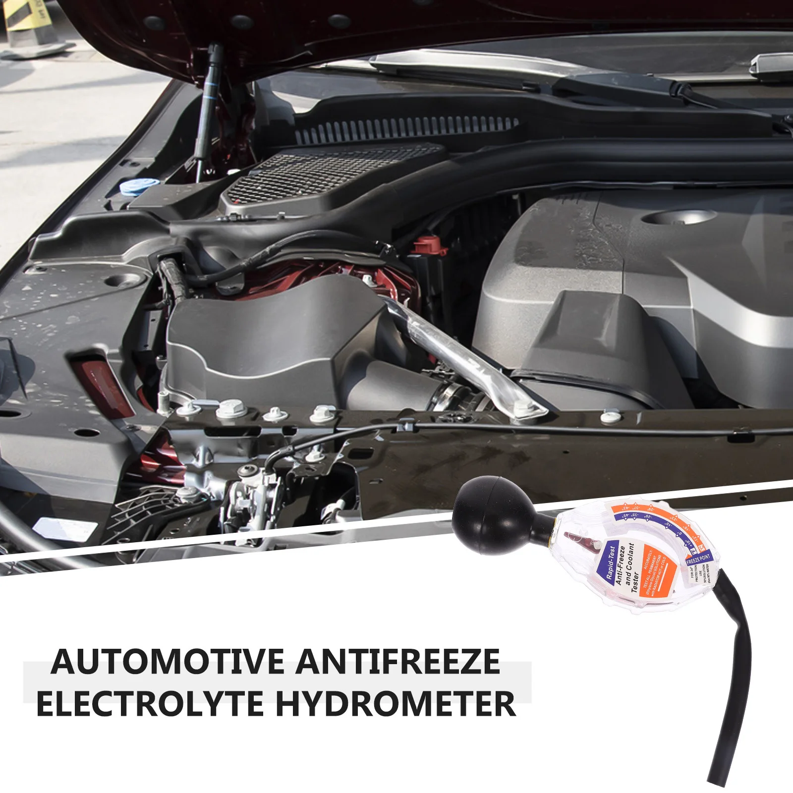 Testeur antigel à cadran, testeur de liquide de refroidissement de radiateur, outil accessoire de test antigel de voiture fiable de haute précision