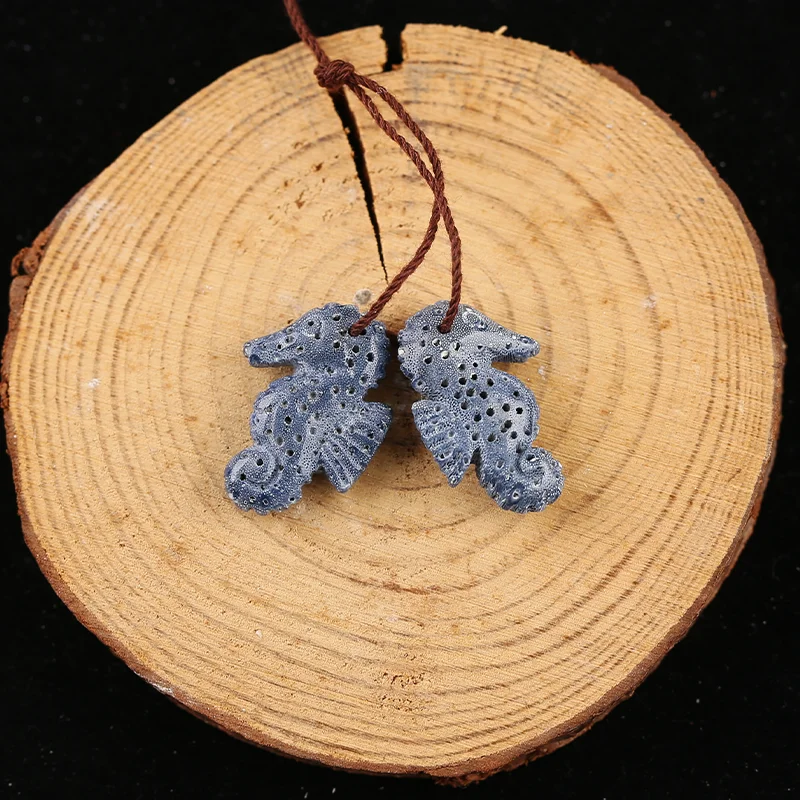 

B&F Blue Coral Earring Beads for Jewelry Making, Handmade Natural stones beads, Stones for jewelry Making Supplies