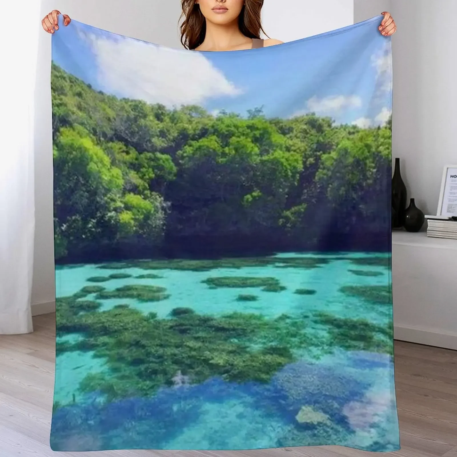 

New Caledonia Island Throw Blanket Blankets Sofas Of Decoration Plaid on the sofa Retros Quilt Blankets