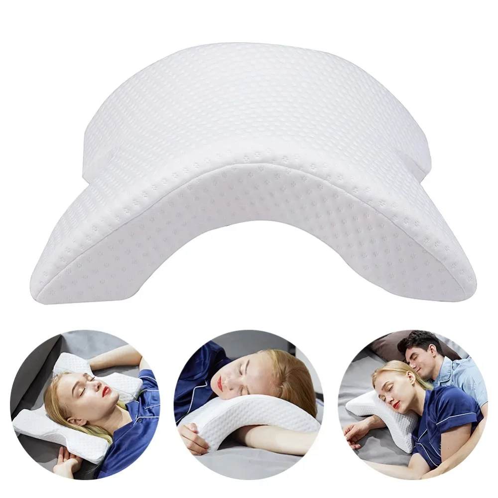 Arch U-shaped Pillow Curved Memory Foam Pillow Sleep Neck Cervical Pressure Belt Arm Rest Hand Pillow Couple Side Office Support