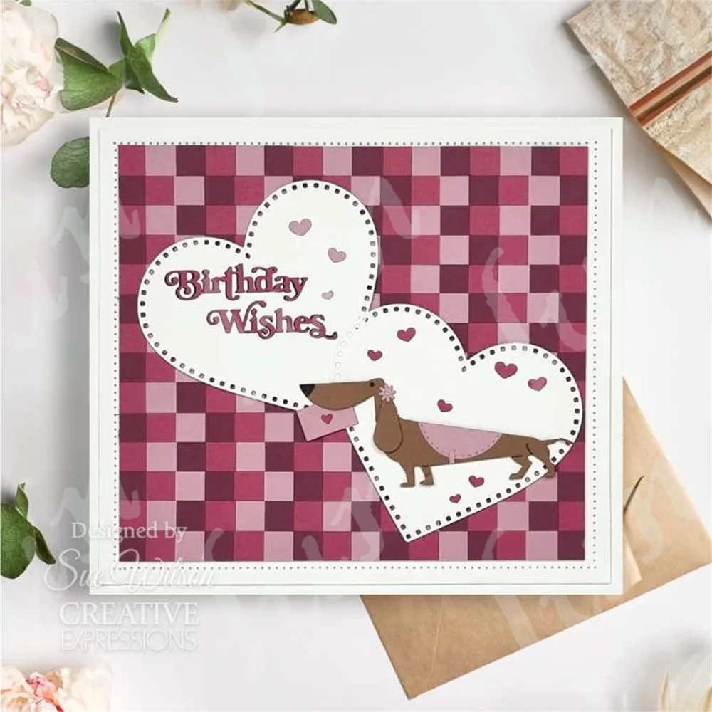 عيد ميلاد التمنيات الحرفية قطع معدنية يموت ، سكرابوكينغ المشاعر الحيوانات الأليفة الزملاء ، مجموعة طوابع واضحة ، تنقش ورقة بطاقة ، DIY بها بنفسك الديكور #5