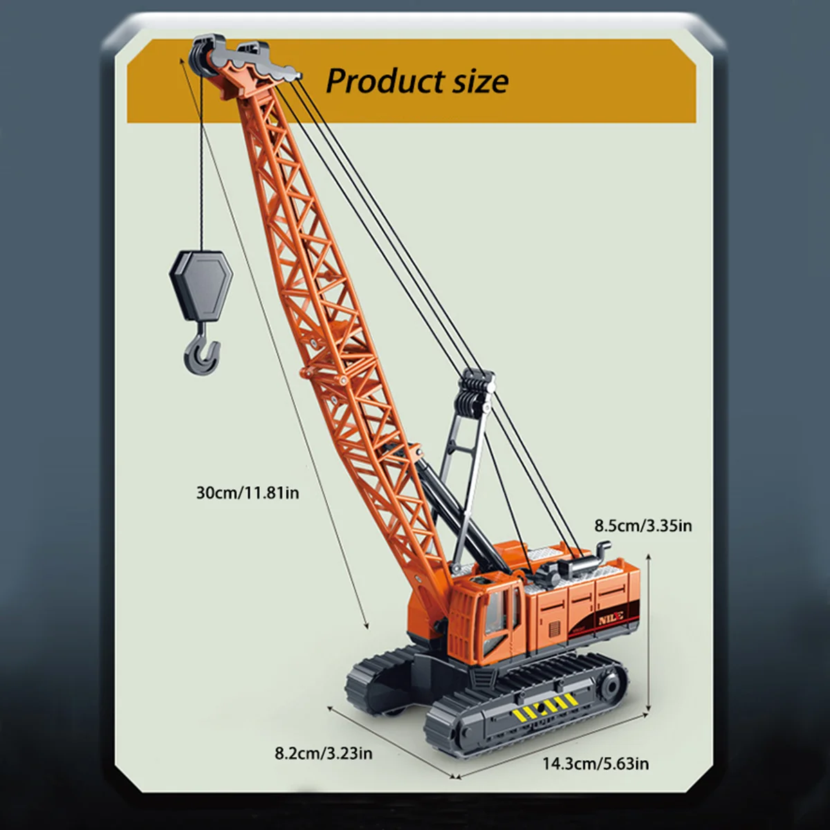 Children's toy cars, inertial engineering vehicles, crawler engineering cranes, stone cranes, wood grabbers, boys' model toy car