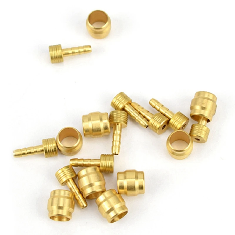 40Pcs Bicycle Brake Olive Brass Connecting Insert Kit For Shimano BH90 Hydraulic Disc Brake Hose,1