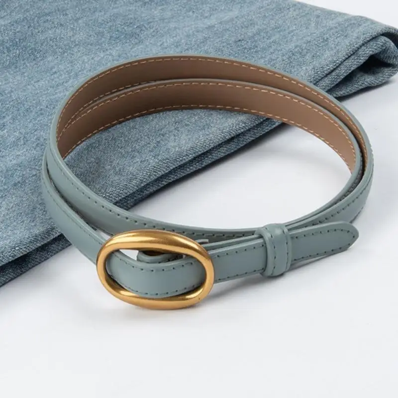 

A52E Прочный женский кожаный ремень Комфортный пояс Повседневная одежда Ремень для любителей моды