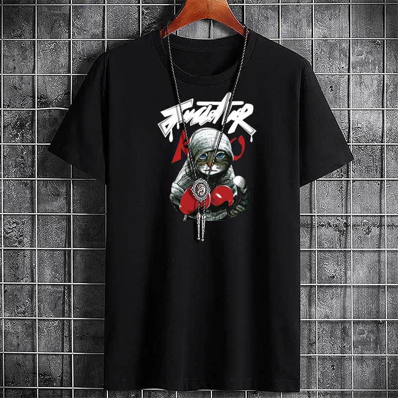 

T Shirt for Men Shirts Graphic Tee Crossfit Printed T-shirt High Quality Harajuku Fashion Y2k Clothing Large Men's T-shirt