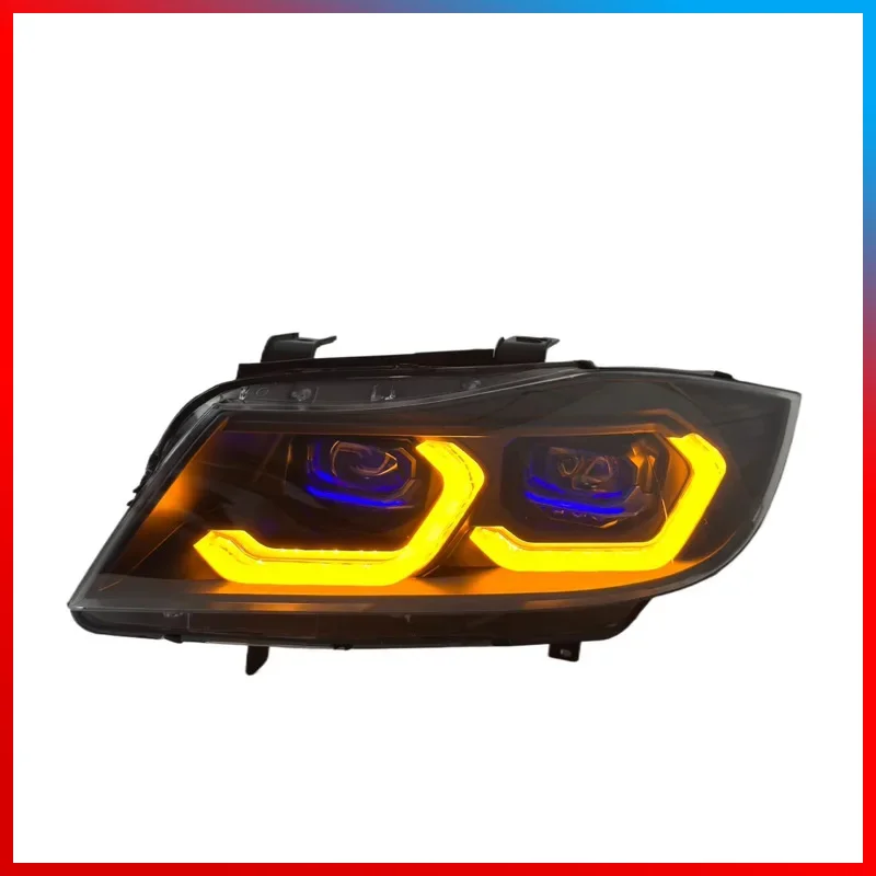 

Suitable for 2005-2012 B-M W 3 Series E90 Headlight Assembly 3 Series Old to New LED Lens Daytime Running Light Steering