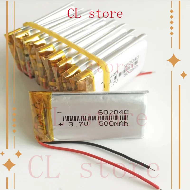 

Лот, 6 шт., 3,7 В, 500 мАч, 602040, литий-полимерная аккумуляторная батарея LiPo для Mp3-камеры, Bluetooth-динамика, GPS, PSP, ручка, камеры