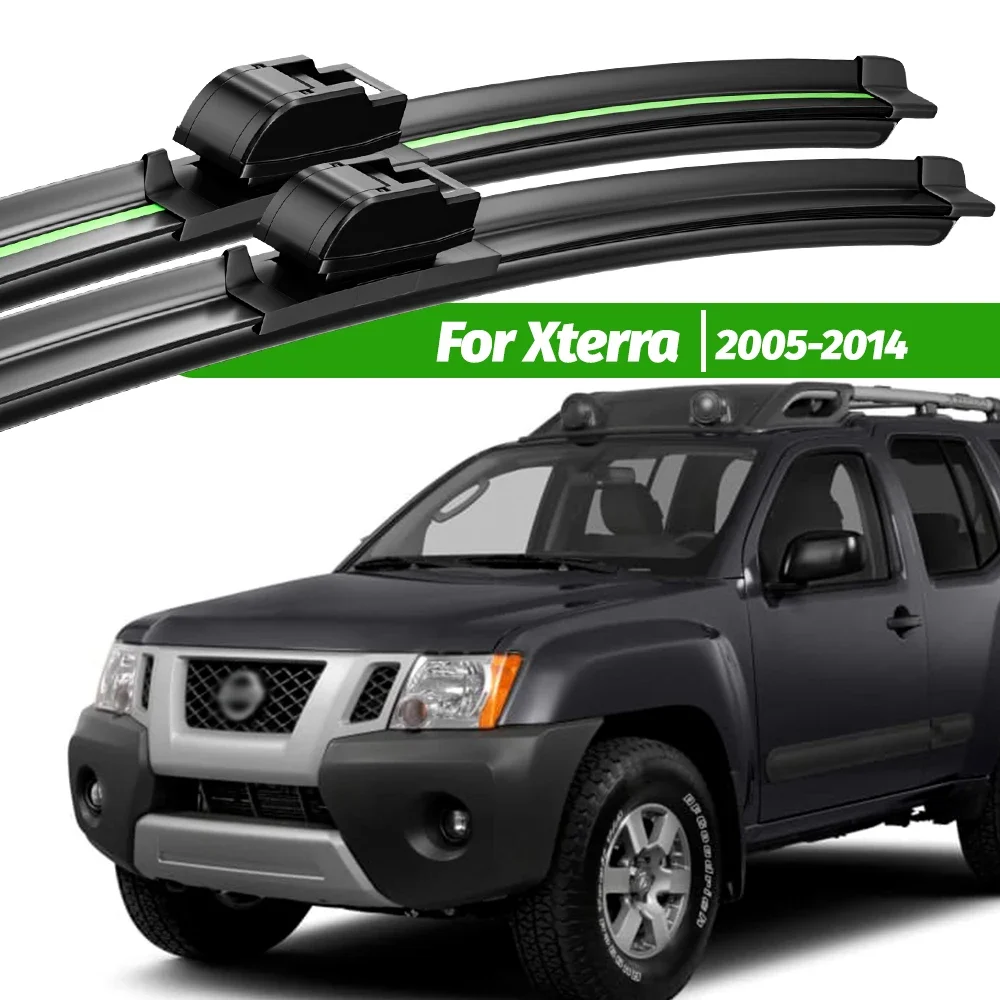 

For Nissan Xterra 2005-2014 2pcs Front Windshield Wiper Blades 2006 2007 2010 2011 2012 2013 Windscreen Window Accessories