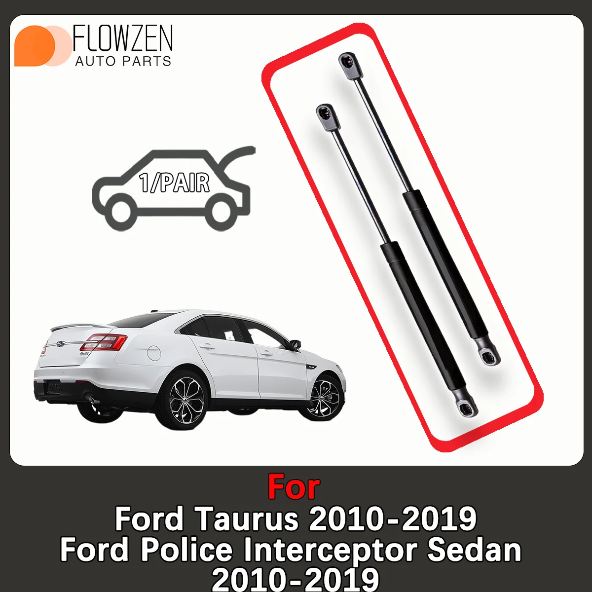 

Газовые стойки багажника, пружинная планка для Ford Taurus 2010-2019, Ford Police Interceptor Sedan 2010-2019, задняя амортизационная стойка, прижимная штанга