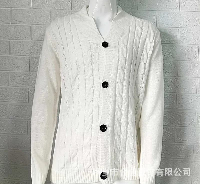 LIBIELIY New Style Men's Sweater Cardigan For Autumn And Winter 2024, European And American Style, Solid Color, Slim-fit Men's