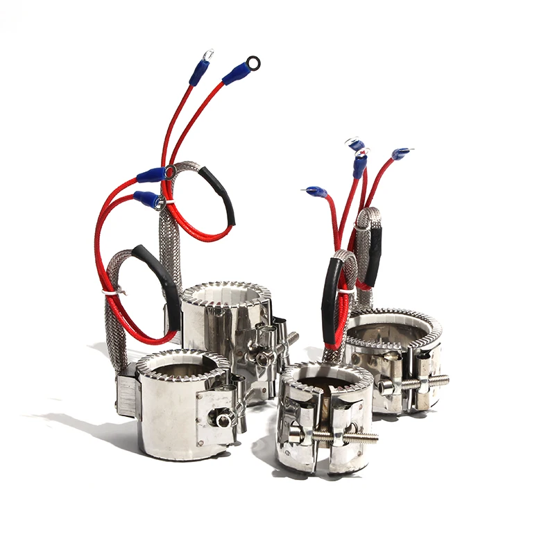 LUJINXUN 110V/220V/380V Ceramic Ring Band Heaters 30x30/35/40/45/50mm 130W-230W Heating Element for Extruders Granulators