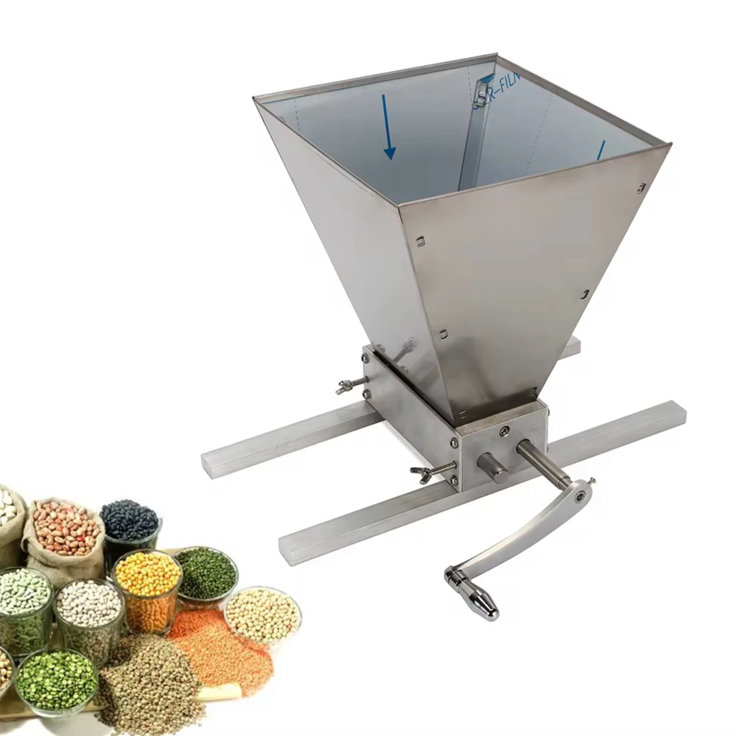 

New LOYALHEARTD 4L Grain Mill Barley Grinder Manual Grain Grinder Malt Crusher DIY Brew Grain Wheat Grinding Machine