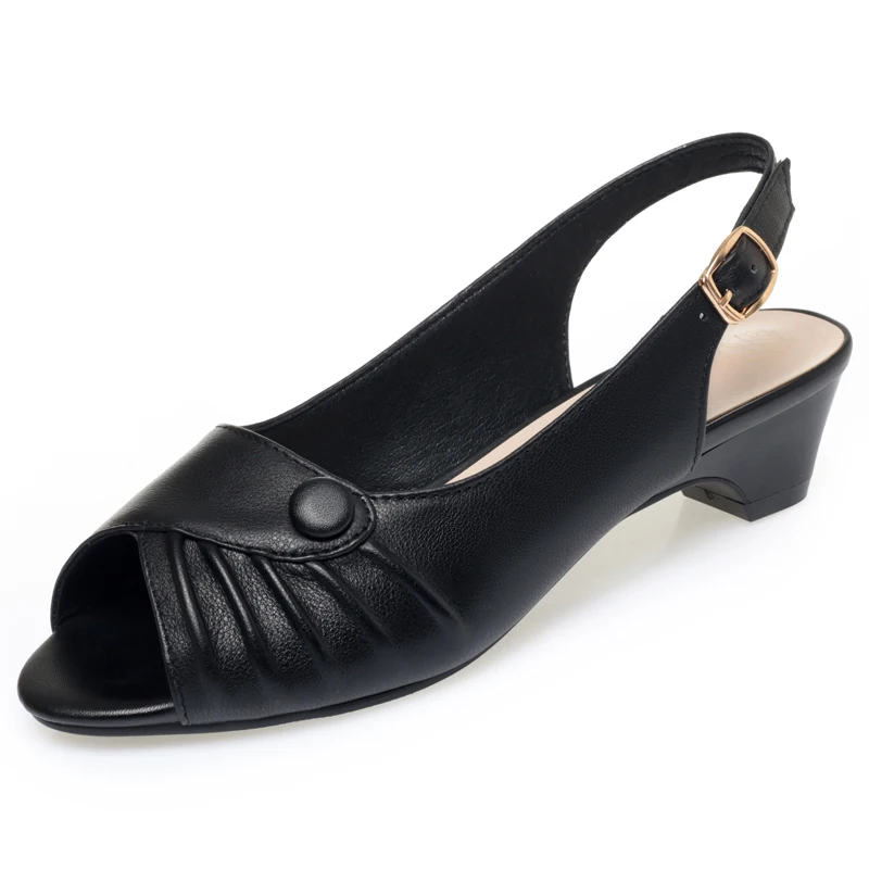 AIYUQI 2026 new women\'s sandals Fashionable fish-mouth formal female sandals Large size non-slip hollow women shoes