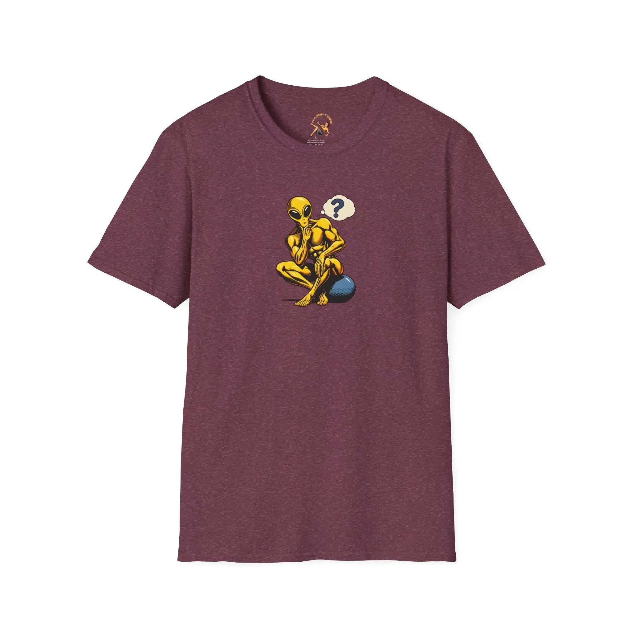 Thinking Man T-Shirt Alien Retro Vintage