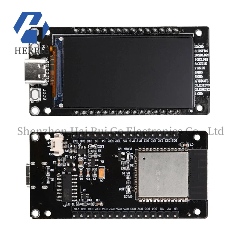 

ESP32 1.9-inch LCD screen WIFI Bluetooth development board Type-C onboard ESP32-32 module