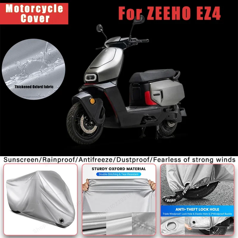 

For ZEEHO EZ4 No Ear Motorcycle Cover - Outdoor Full Body Protection, Waterproof Dustproof Heat-Resistant Moto Accessories