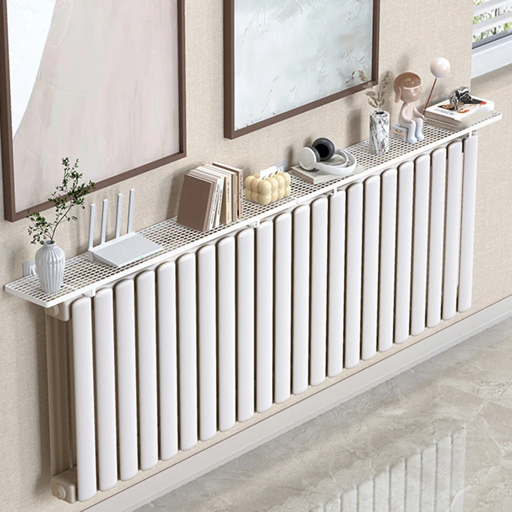 2Pcs Eisen Heizkörper Lagerung Rack Kein Bohren Trocknen Rack Mehrzweck Dekorative Regal Weiß Schwarz Für Trocknen Schuhe und Kleidung