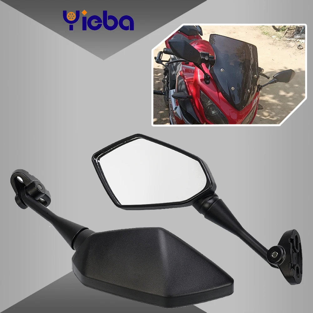 For HYOSUNG GT125R/GT250R/GT650R/GT650S Honda CBR600 F4 1999~2006 2005 2004 Motorcycle Black Left Right Rear View Mirrors