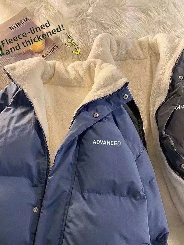 

Мужская зимняя утепленная куртка из овечьего флиса, повседневная, в стиле унисекс, теплая, из полиэфирного волокна, с длинными рукавами, на молнии