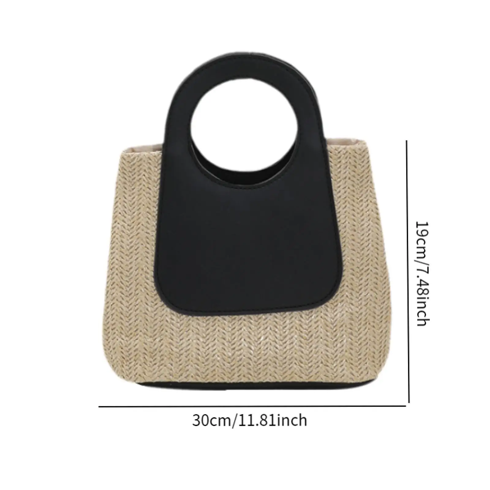 حقيبة يد نسائية منسوجة حقيبة حمل عصرية لقضاء العطلات والمواعدة والعطلات والتسوق #6