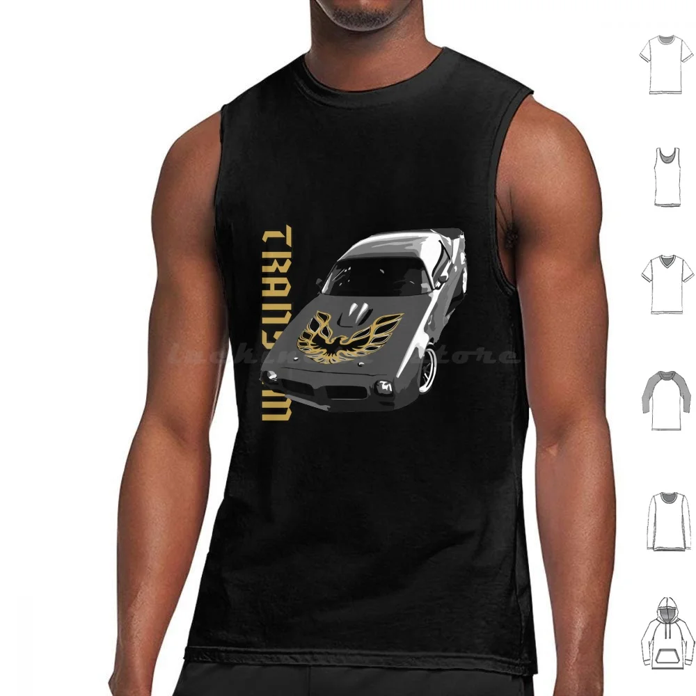 Firebird Trans Am Retro Car Tank Tops Vest Sleeveless Vintage Classic Car Hot Rod Retro Trans Am Race Firebird Racing Retro