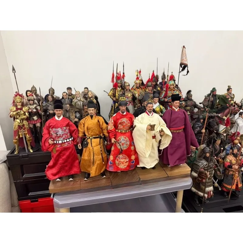 Uniformes de la dynastie Ming pour hommes, échelle 1/6, Service militaire/officier, ensemble chinois ancien pour figurines d'action de 12 pouces, accessoire corporel WJ90001